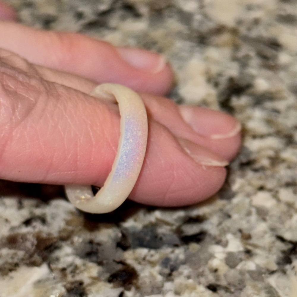 Enzo White Holo Ring